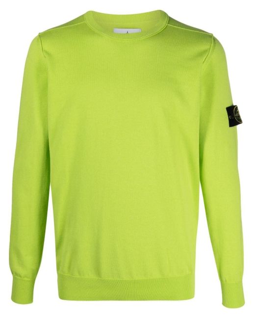 Stone Island Green Sweater for men