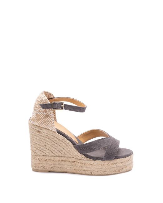 'Bruna/8Ed/002' Wedge Espadrilles di Castaner in Pink