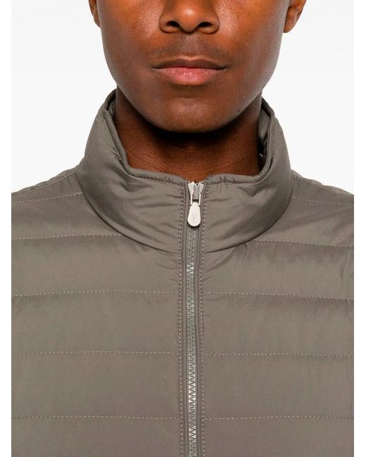 Brunello Cucinelli Brown Padded Vest for men