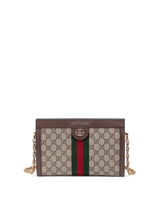 Gucci Gray `ophidia Gg` Small Shoulder Bag