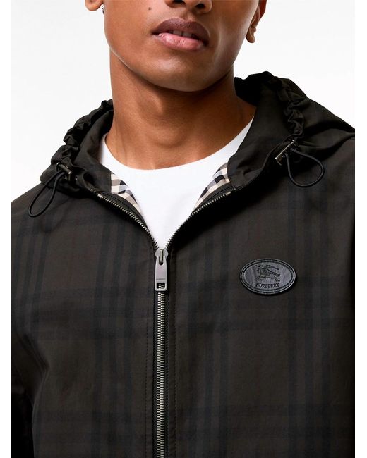 Burberry Black Newport Coated Jacket for men