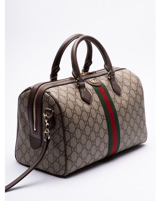 `Ophidia` Top Handle Bag di Gucci in Brown