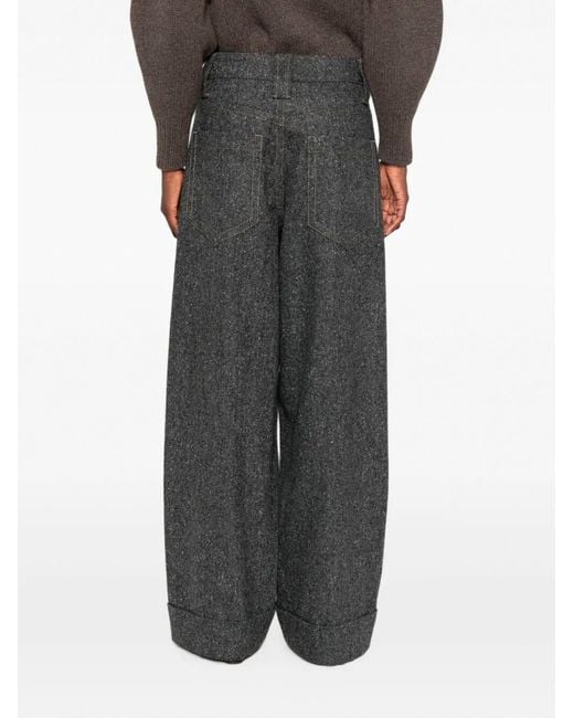 Brunello Cucinelli Gray Wool Trousers