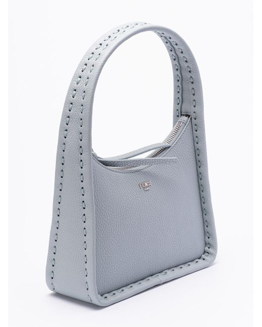 Fendi Gray Mini Hobo Bag