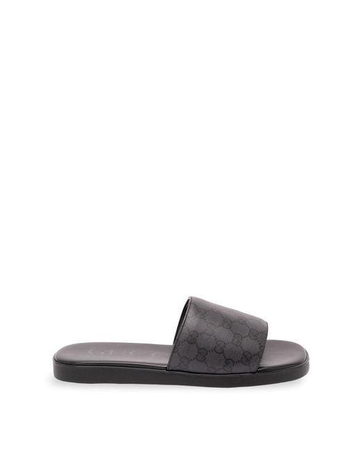 Gucci White 'Charlie' Slides for men