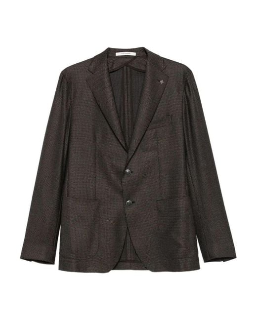 Tagliatore Black 'Montecarlo' Blazer for men