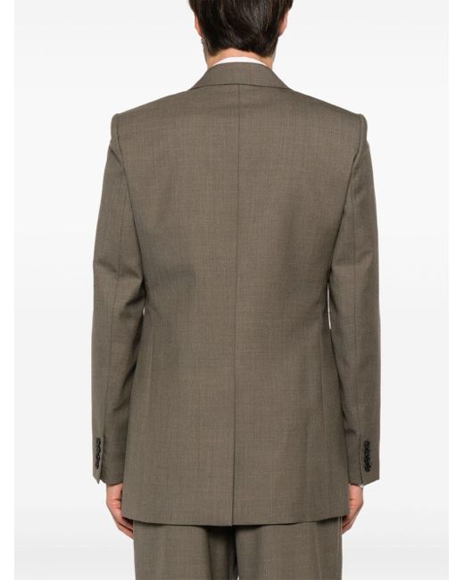 Saint Laurent Brown Wool Blazer for men