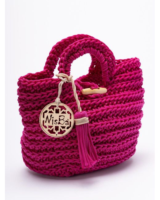 NisBà Pink `Ketan Ovale` Bag