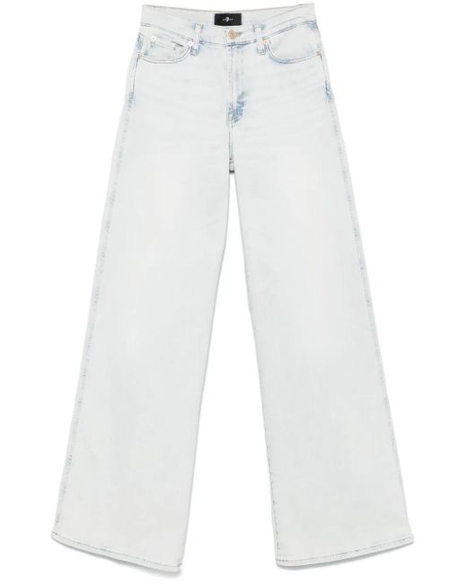 7 For All Mankind White Lotta Jeans