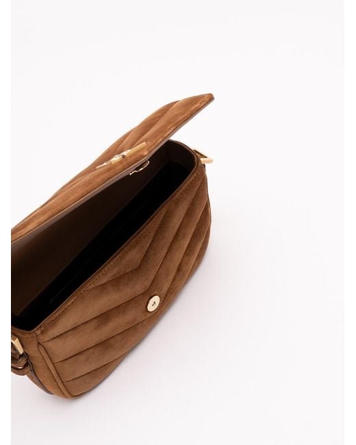 Saint Laurent Brown 'Loulou' Large Bag