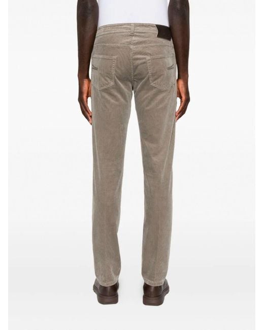 Barba Napoli Gray 5-Pocket Pants for men