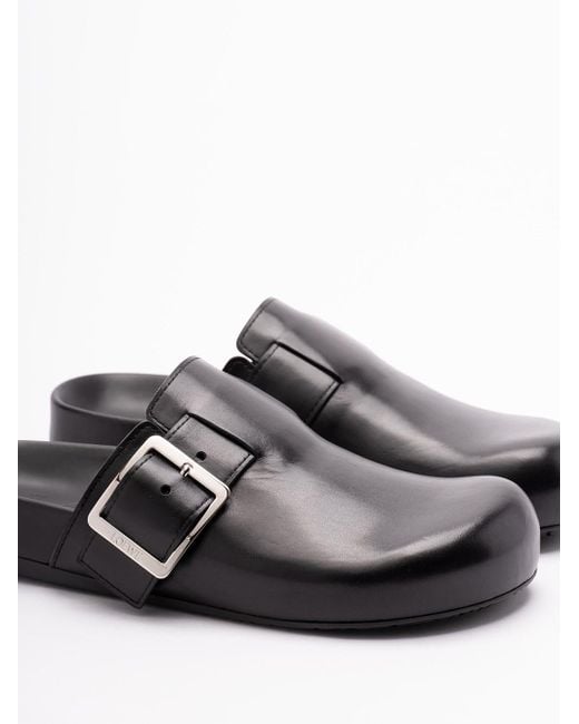'Ease' Buckle Mules di Loewe in White