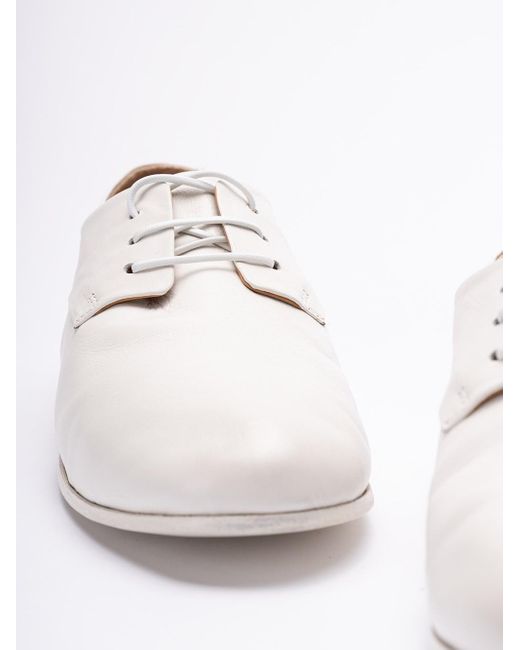 Marsèll White `Steccoblocco` Lace-Up Shoes