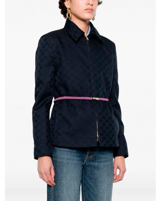 Gucci Blue 'Gg' Jacket