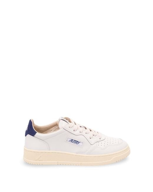 Autry White 'Medalist' Low Sneakers for men
