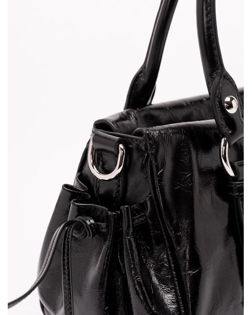Miu Miu Black Shiny Leather Handbag