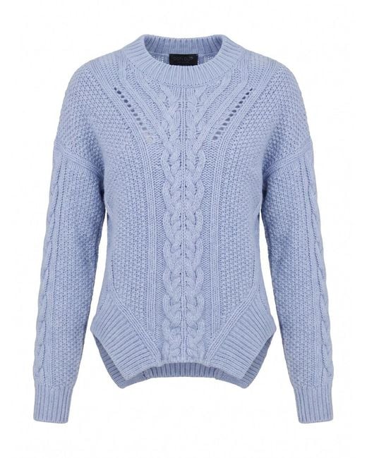 Dondup Blue Slim Round Neck Sweater