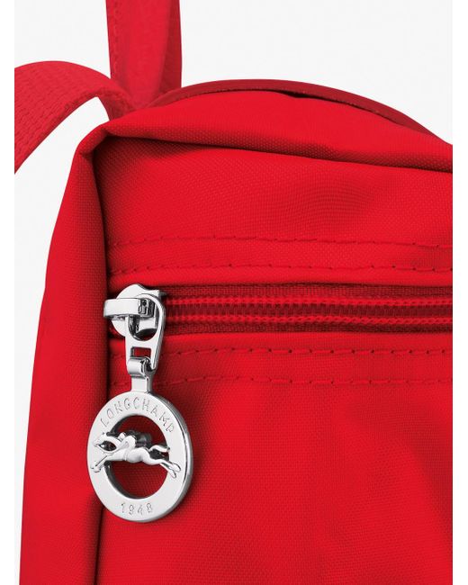 `Le Pliage Green` Medium Backpack di Longchamp in Red