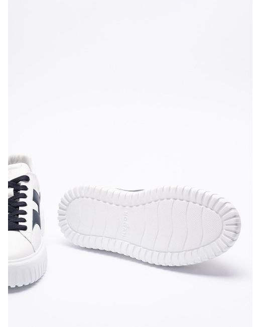 Hogan White `H-Stripes` Sneakers for men