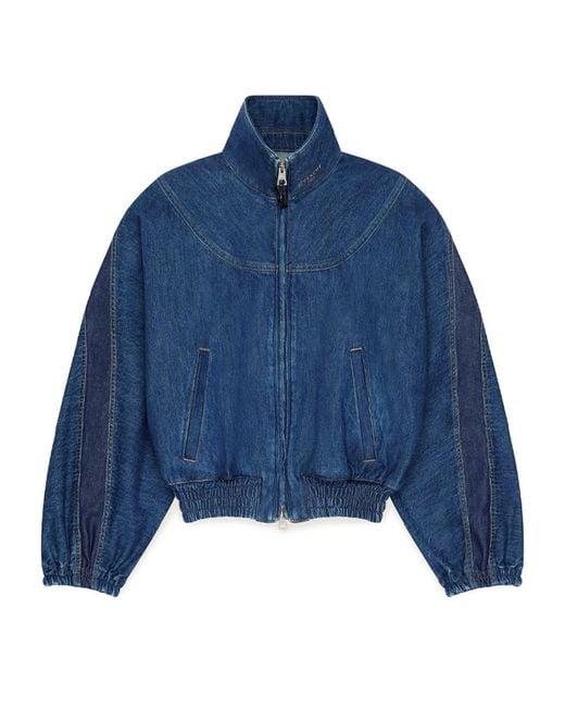 Givenchy Blue Denim Bomber Jacket