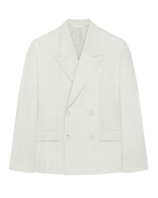 Givenchy White Double-Breasted Blazer for men