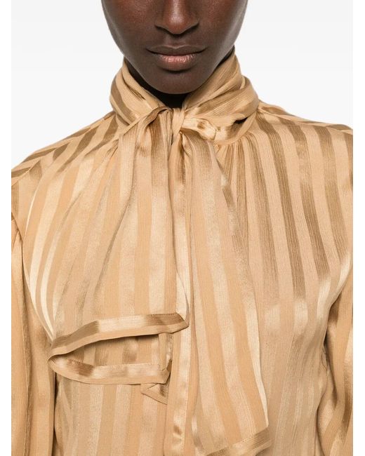 Saint Laurent Natural Blouse