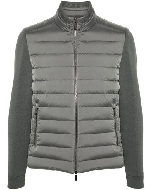 Moorer Gray `Cattaneo` Padded Jacket for men