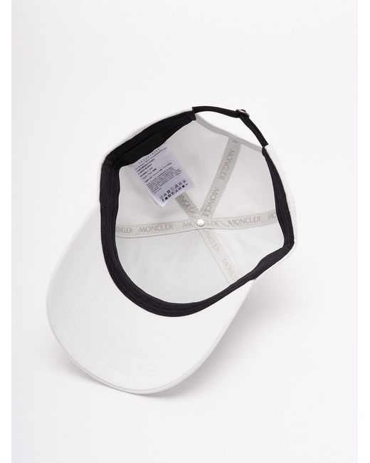 Moncler White Baseball Cap