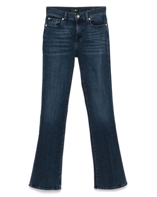 7 For All Mankind Blue Stretch-Cotton Jeans