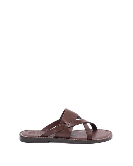 Brunello Cucinelli Brown Sandals for men