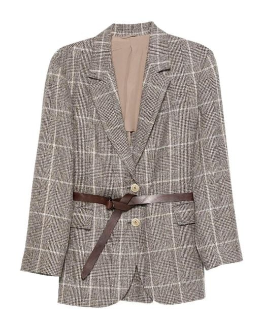 Suit-Type Jacket di Brunello Cucinelli in Gray