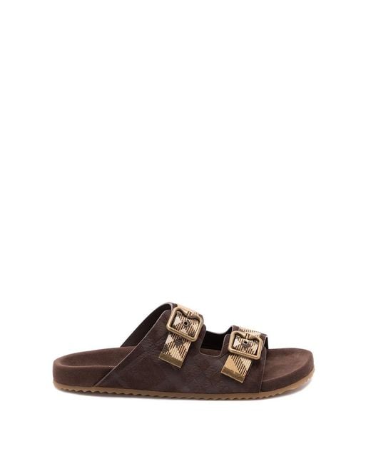 Burberry Brown 'Urchin' Sandals for men