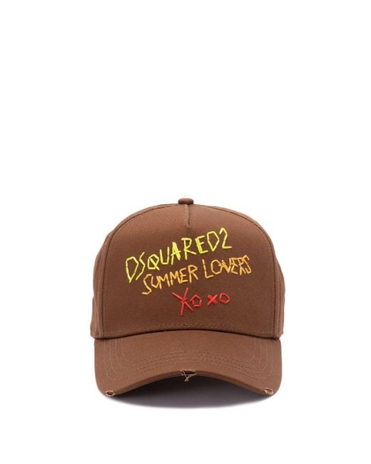 DSquared² Brown Caps for men
