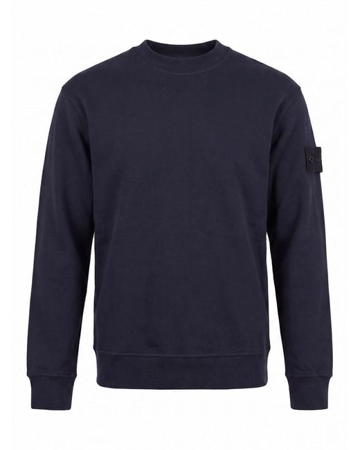 Stone Island Blue S.I. Ghost Sweatshirt for men
