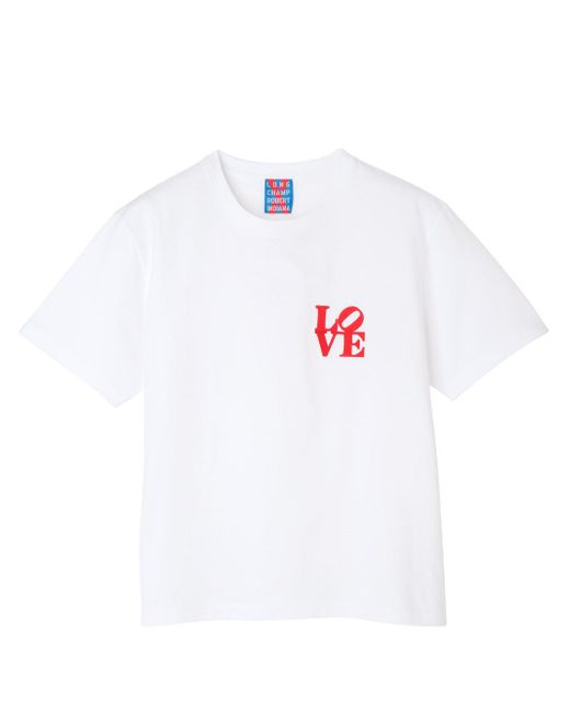 Longchamp White ` X Bob` T-Shirt