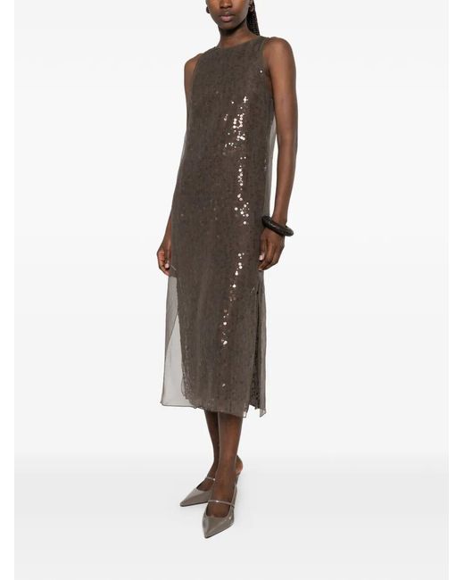 Brunello Cucinelli Brown Dress