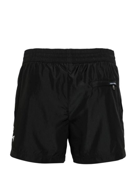 | Shorts mare con logo stampato | male | NERO | 5 di Dolce & Gabbana in Black da Uomo