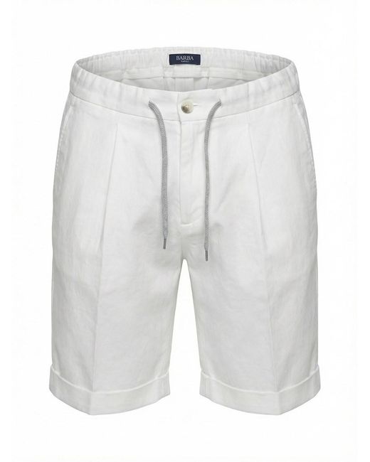 Barba Napoli Blue Chino Bermuda for men