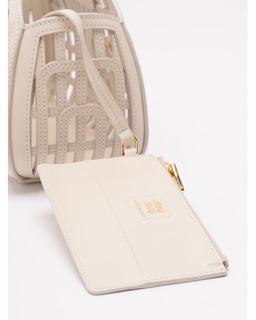 Miu Miu Natural Leather Basket