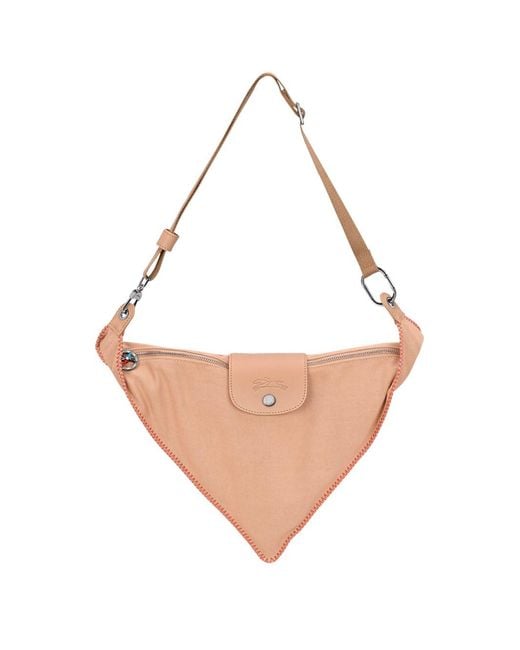 Longchamp White 'Le Pliage Baroudeur' Small Crossbody