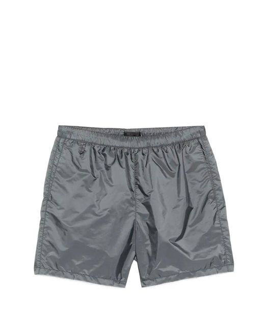 Prada Gray Re-Nylon Swim Trunks for men