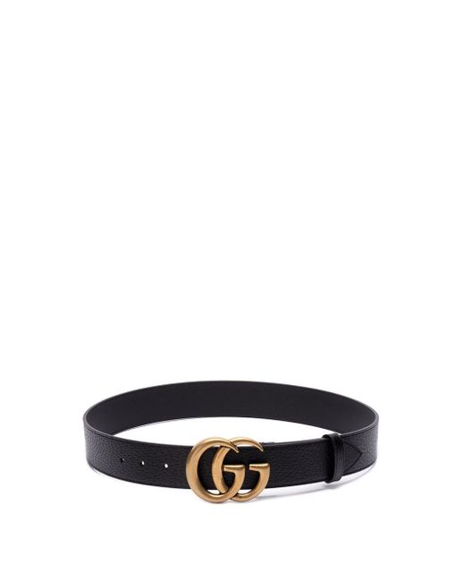Gucci White Wide Belt With `Double G` Buckle for men