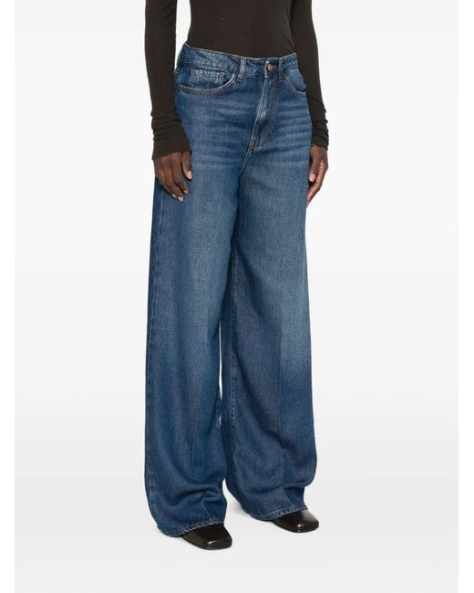 3x1 Blue 'Flip Jean' Wide Leg Pants