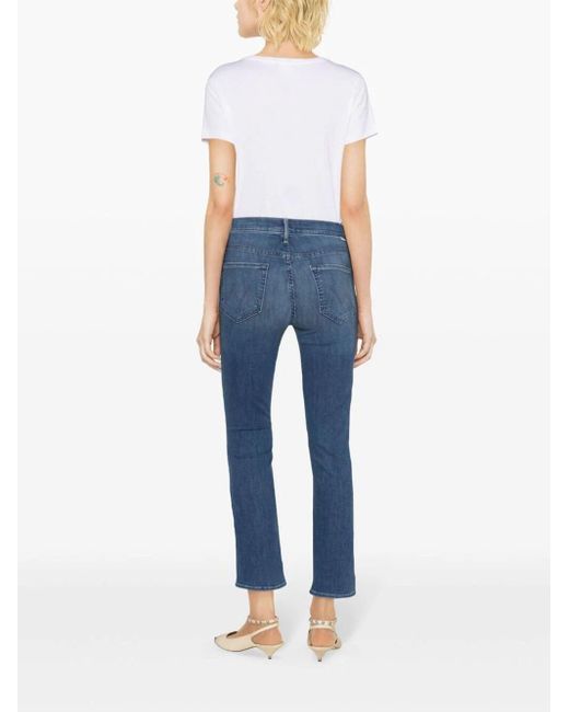 Mother Blue `The Mid Rise Dazzler Ankle` Cigarette Jeans