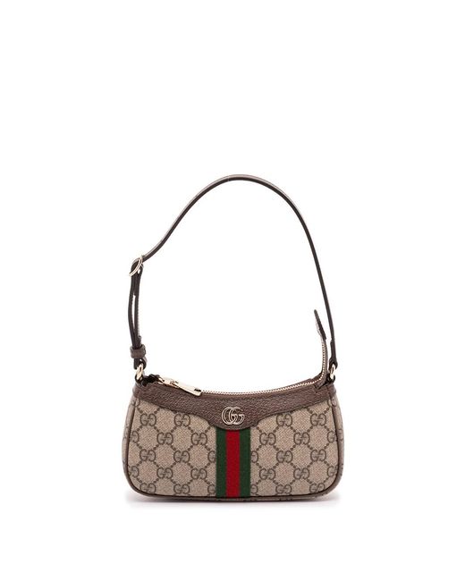 Gucci White 'Ophidia' Mini Bag