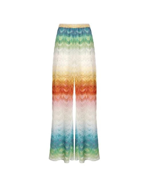 Missoni Green Patterned Trousers