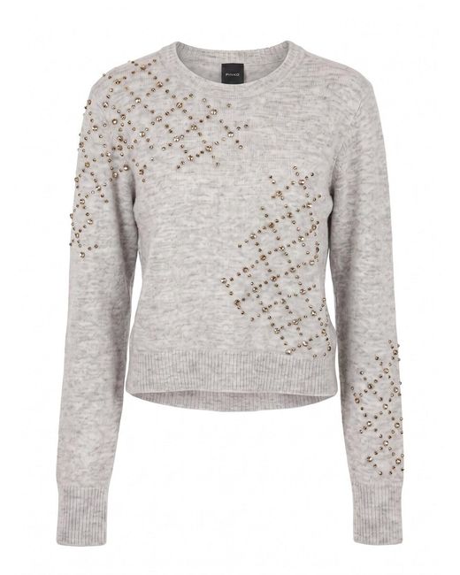 Pinko White Salisburgo Sweater