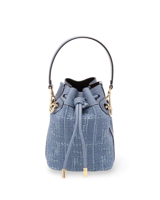 Fendi Blue 'Mini Mon Tresor' Bag