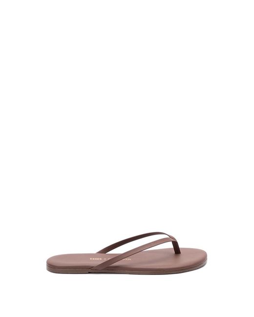 TKEES Brown 'Lily Nudes' Flip Flops