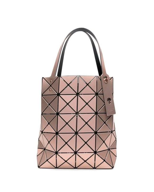 Bao Bao Issey Miyake Pink `lucent Boxy` Tote Bag
